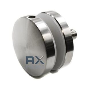 Glassadapter ø50mm, dis. 8mm, slitebane M10, AISI304, SATIN