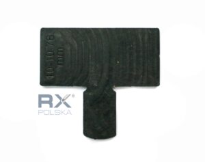 Gummi 10-10,76 mm, sylindrisk håndtak