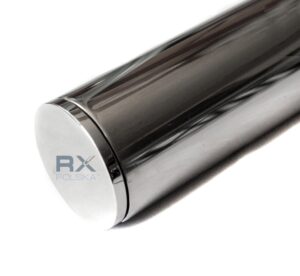 Håndlist - påført glass - Ø 42,4x1,5mm, AISI 316, SPEIL