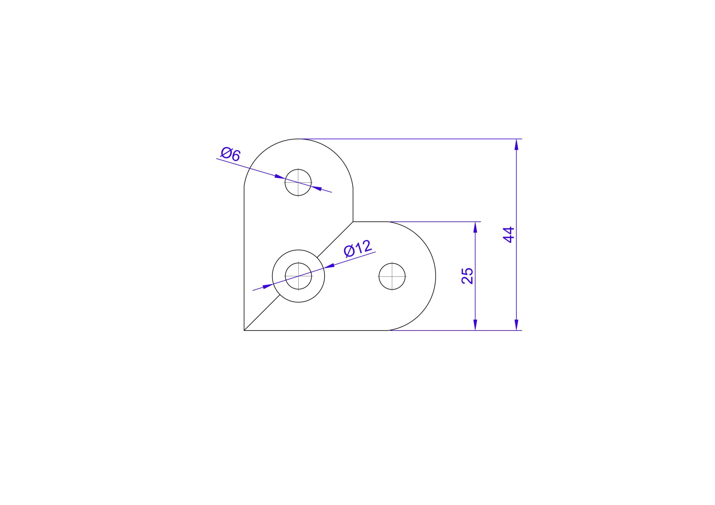 Hjørnebrakett for 50,8 mm, AISI 304, SATIN - Bilde 5