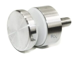 Glassadapter ø30mm x 13mm, for flat, AISI 304, SATIN