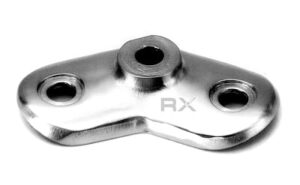 Brakett 135° for rør 42,4 mm, AISI 304, SATIN