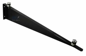 Glassbaldakiner Small Arm SVART (høyre), AISI 304, SATIN PULVERLAKKERT