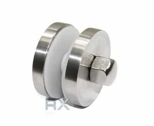 Glassadapter ø50mm, låsemutter, AISI 304 SATIN