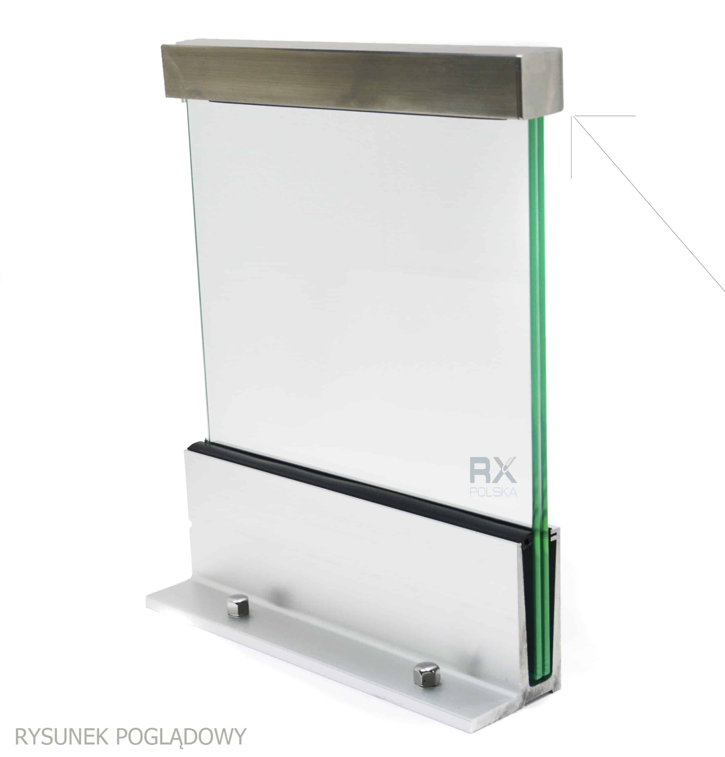 Håndlist 60x40mm for glass, AISI 304 - Bilde 5