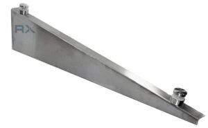 Glassbaldakiner Small Arm (venstre), AISI 304, SATIN