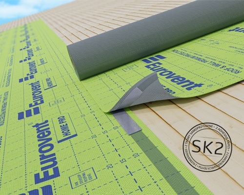 HOME PRO SK2 TAKMEMBRAN 3-LAGS DIFFUSJONSÅPEN MED 2 LIMKANTER 75 M2 - Bilde 2