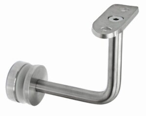 Feste rekkverket (rør ø 48,3 mm) - glass (rotula ø 40 mm), AISI 304, SATIN