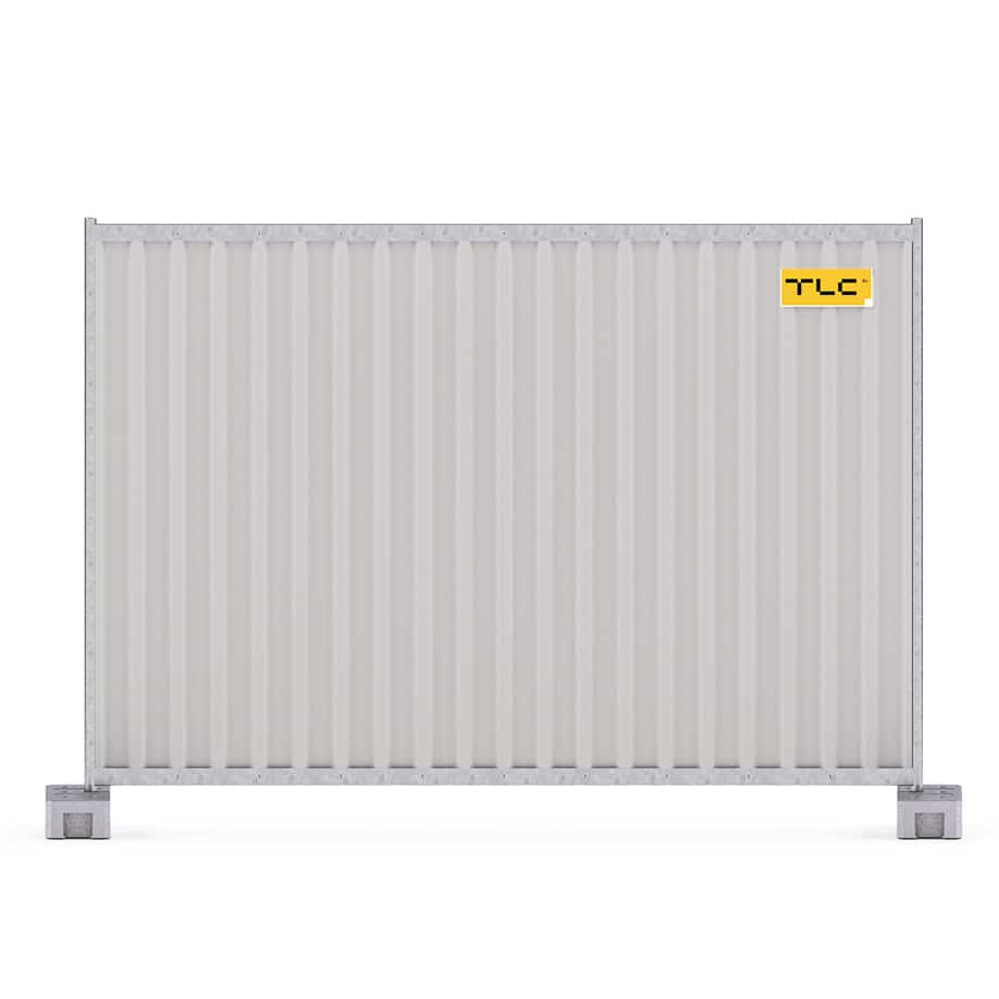Smart panel byggegjerder lakkert i RAL 7035, komplett pakke med 30 stk – totalt 85 meter